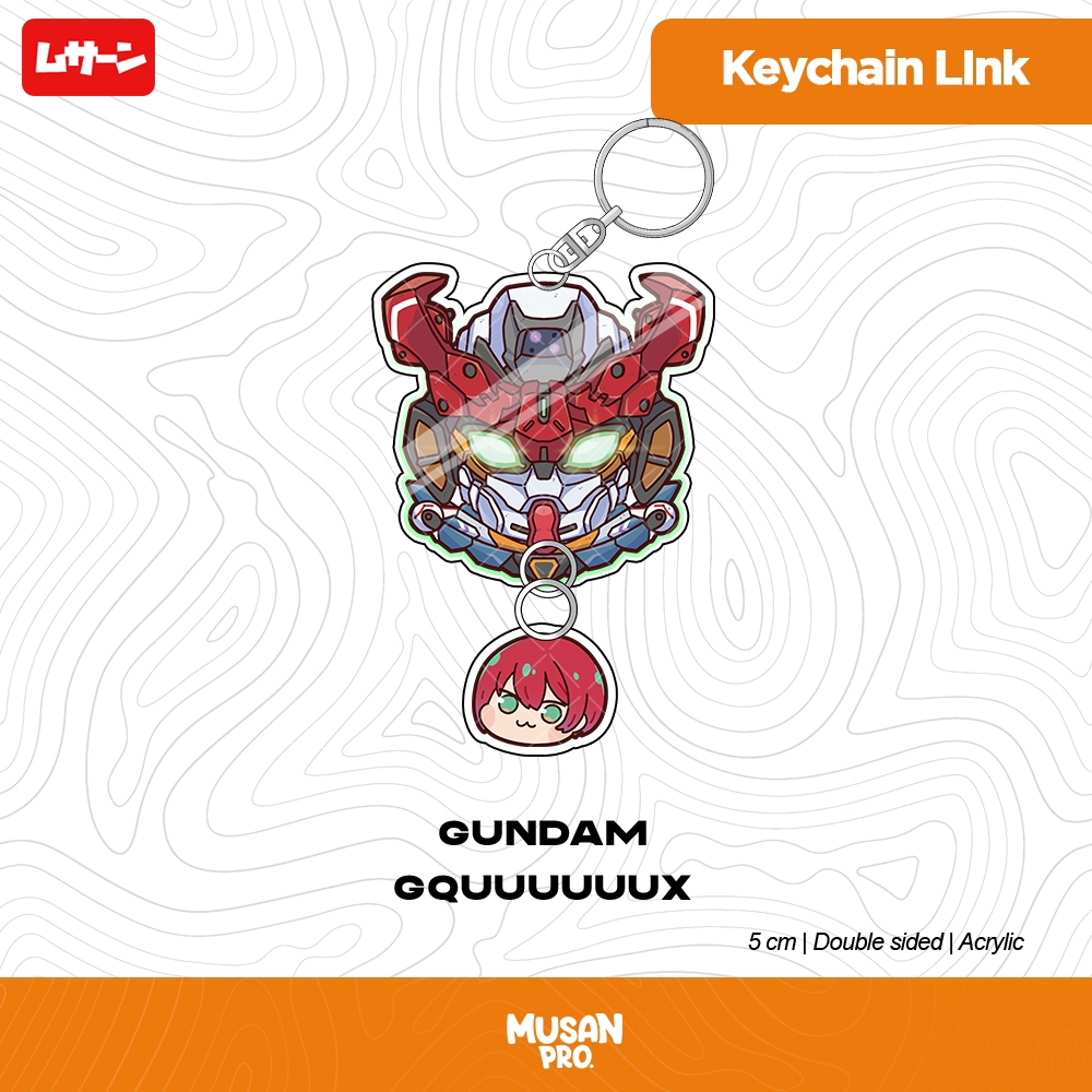 พวงกุญแจ Linked GUNDAM - Gquuuux - Machu - Musan - Fan Merch