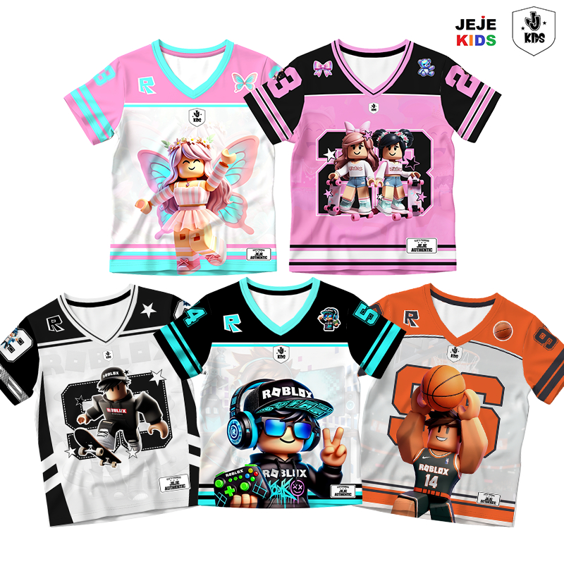ROBLOX SERIES 5.0 เสื้อแข่งเด็กชายและเด็กหญิง