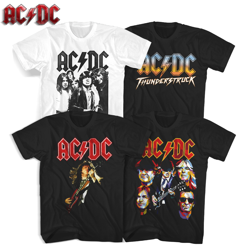 เสื้อยืด ACDC HIGHWAY TO HELL - CASUAL METAL ROCK VAGE MUSIC TSHIRT DISTRO MERCHCANDISE
