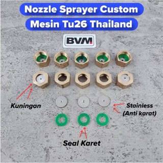 Nozzle Sprayer Custom Mesin Thailand Tu26 3wz4 2 dan 4 Tak Ukuran Drat 14mm