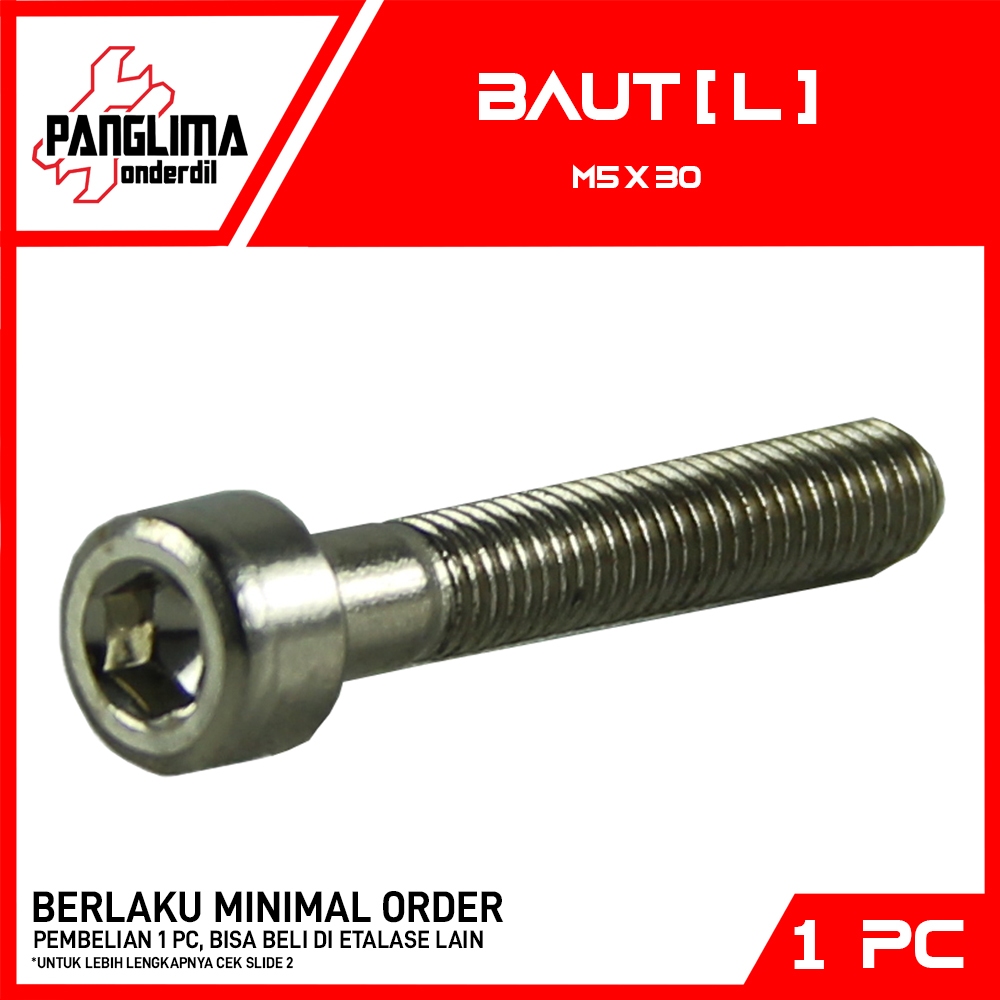 L-L4 Bolt M5x30-5X30-M 5 x 30 Key-K 4 P-Pitch 0.8 Bolt-Bolt