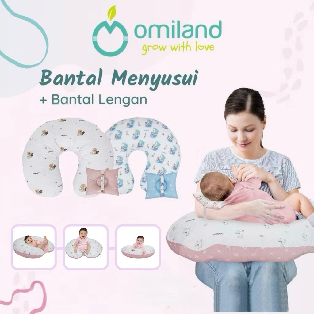 [Moon Baby] Omiland Nursing Pillow ฟรี Alpaca Series Bansui Arm Pillow