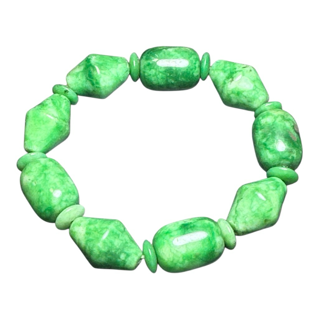 กําไลหยกจีนธรรมชาติ ทรงผสม | GL4-C