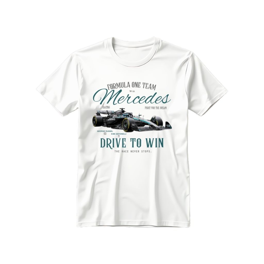 เสื้อยืดคลาสสิค Mercedes W16 F1