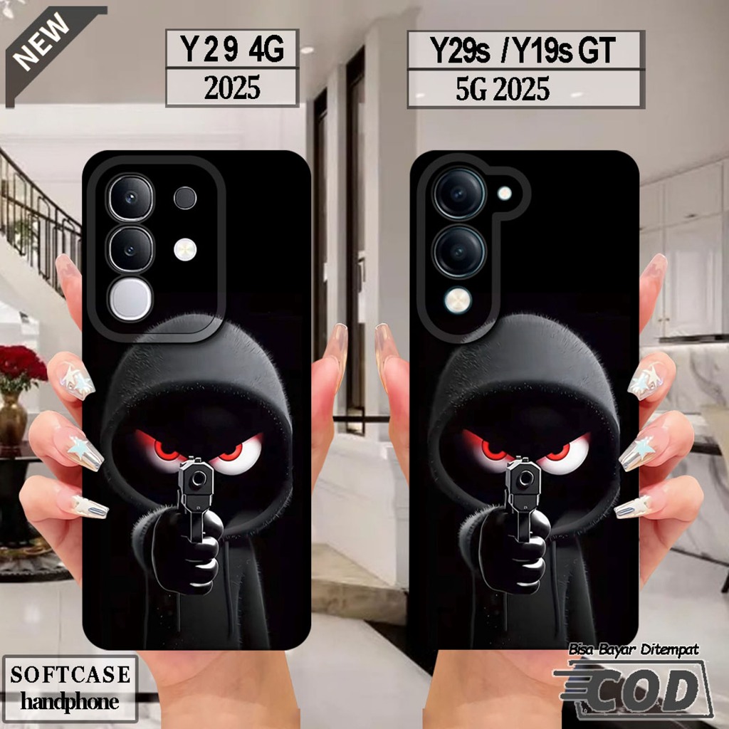 VIVO Y29 4G Silicone - VIVO Y29S - เคส VIVO Y19S GT _เคส softcase สีดําใสยืดหยุ่นสุดเท่