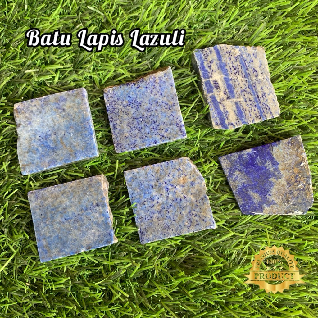 วัสดุหิน Lapis Lazuli ธรรมชาติ / หิน Lapis Lazuli Chunk / แผ่นหิน Lapis Lazuli