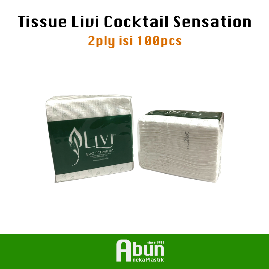 Livi Evo Sensation Premium Cocktail Tissue 100s