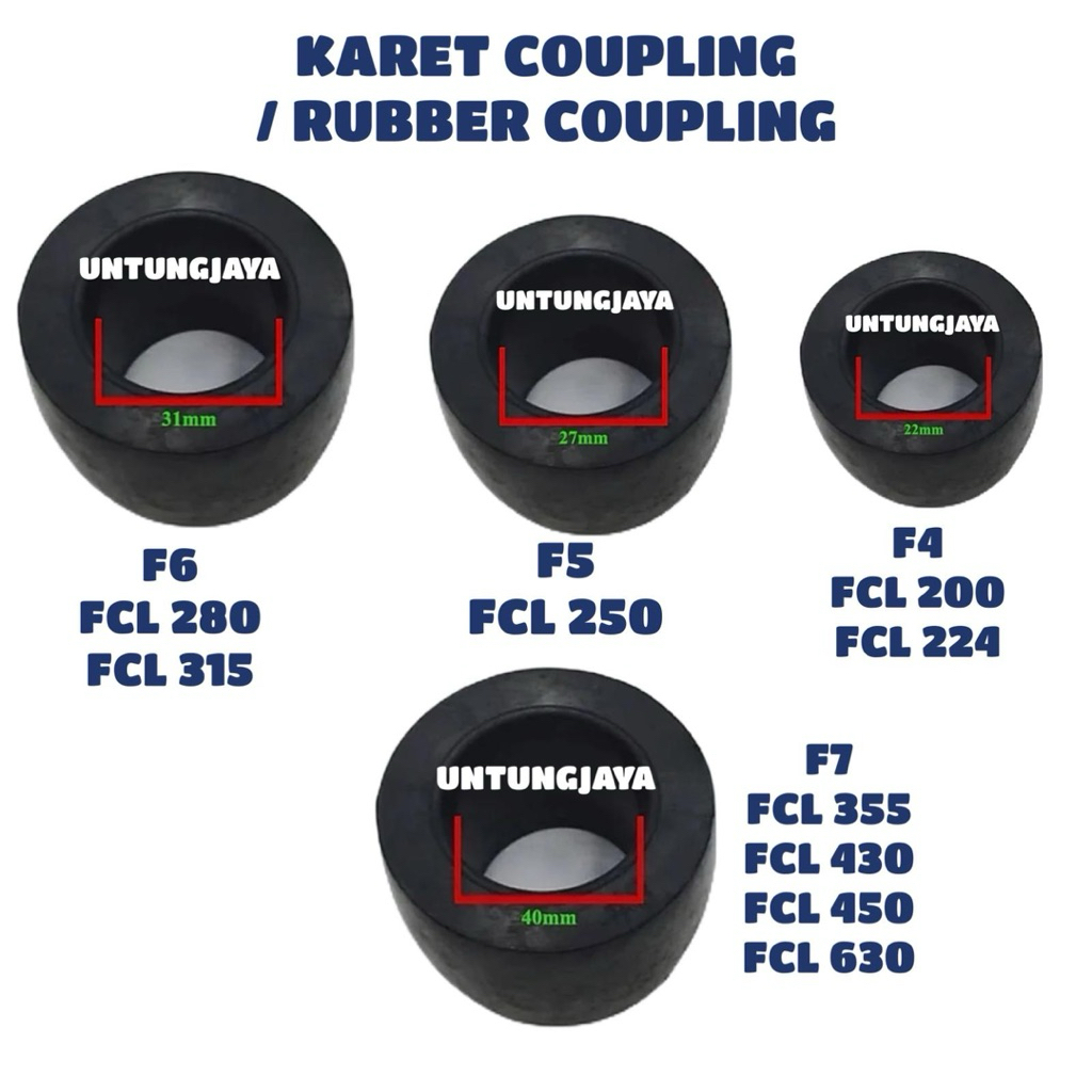 F6 COUPLING RUBBER เหมาะสําหรับ FCL 280 FCL 315 // F6 CLUTCH RUBBER FCL280 FCL315 // F6 COUPLING RUB