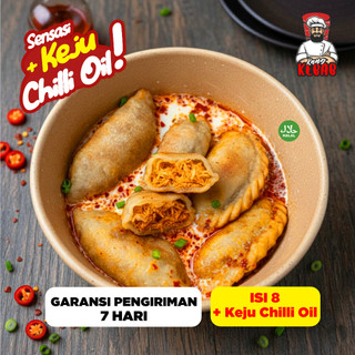 CIRENG ISI AYAM DENGAN CHILIE OIL & KUAH KEJU CREAMY  SIZE NYEMIL HALAL CEMILAN FROZEN GURIH PEDAS ACI GARANSI KESEGARAN 7 HARI