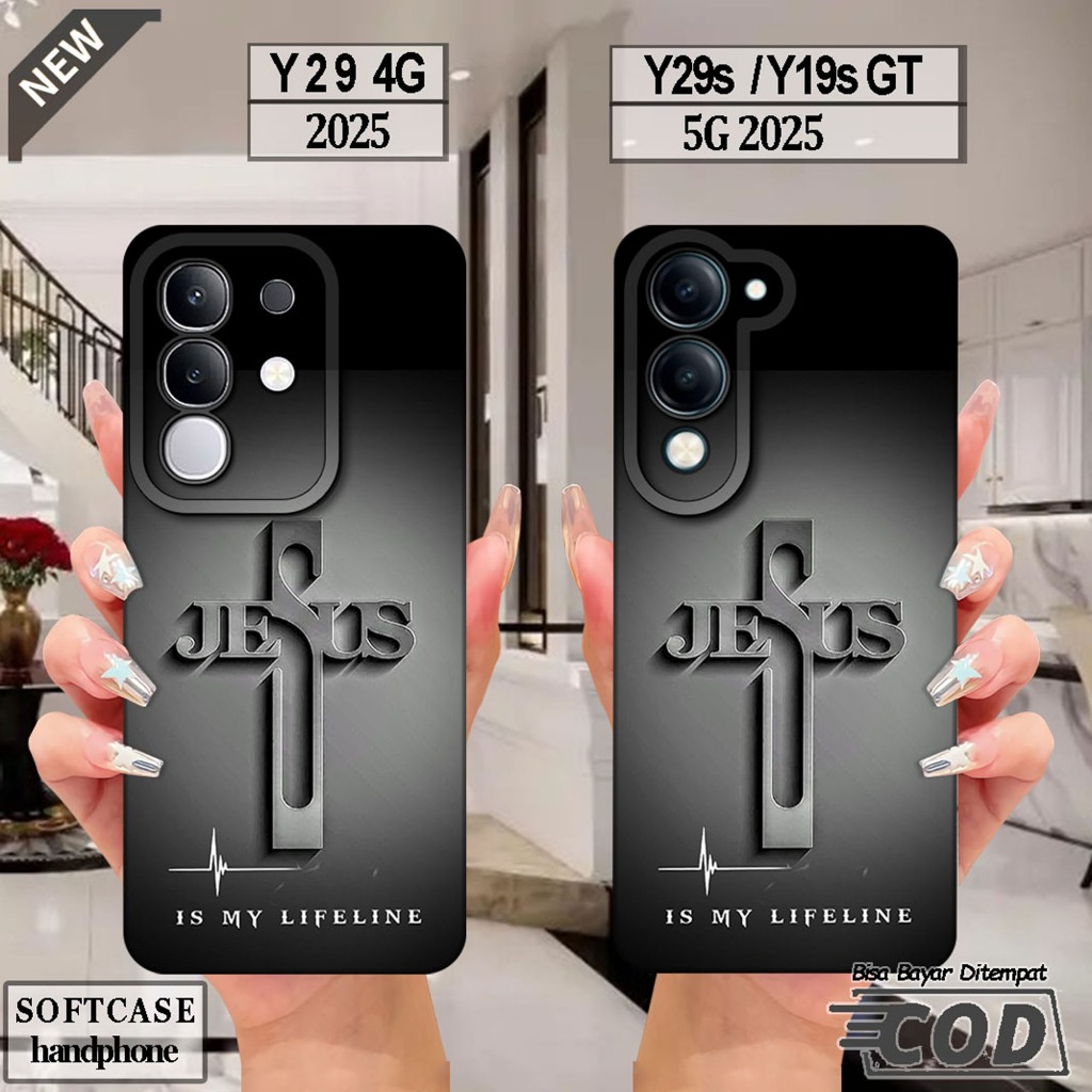 VIVO Y29 4G Silicone - เคส VIVO Y29S - เคส VIVO Y19S GT _เคส softcase สีดําใสยืดหยุ่นสุดเท่