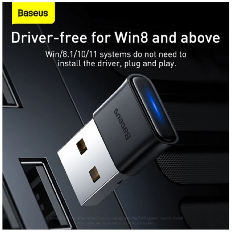 BASEUS USB DONGLE BLUETOOTH ADAPTER 5.0 สําหรับเสียงไร้สายแล็ปท็อปพีซี