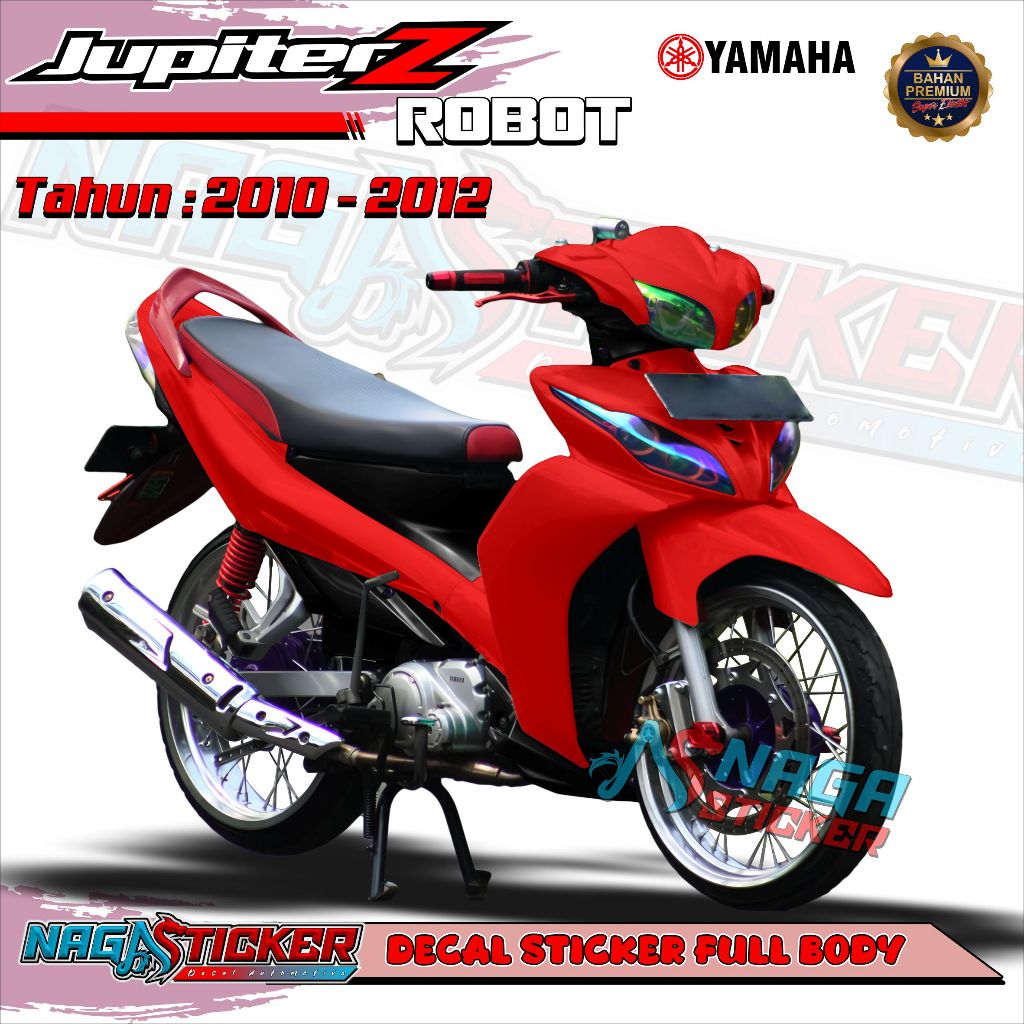 Yamaha Jupiter Z Robot 2010 Full Body Motorcycle Decal Sticker Plain Motif JZR00 Custom Design