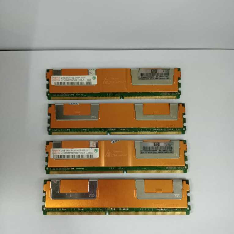 Ram หน่วยความจําเซิร์ฟเวอร์ DDR2 2GB PC2-300F 667MHz Pc5300f ECC FB-DIMM Ori HP Proliant G3 G5 HP 39
