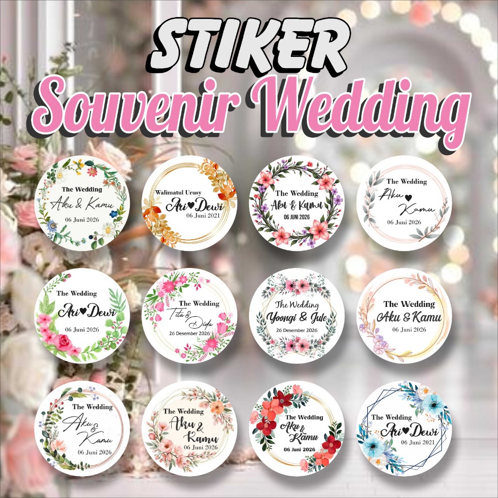 WEDDING SOUVENIR สติ๊กเกอร์/SOUVENIR LABEL สติ๊กเกอร์/WEDDING SOUVENIR LABEL สติ๊กเกอร์