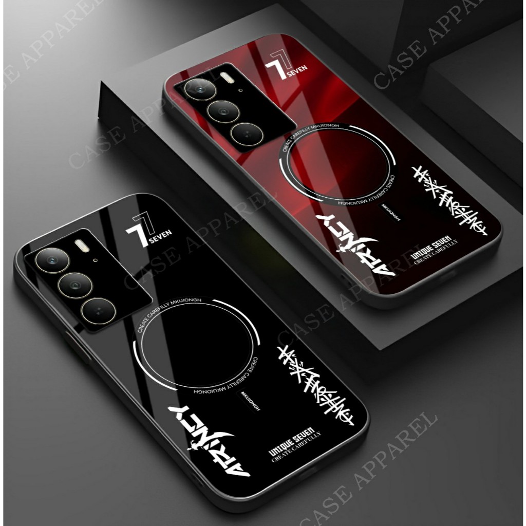 HP Realme C71 C73 C75 Glass Softcase - เคสโทรศัพท์ Realme - เคส Realme - เคสล่าสุด - GC 496