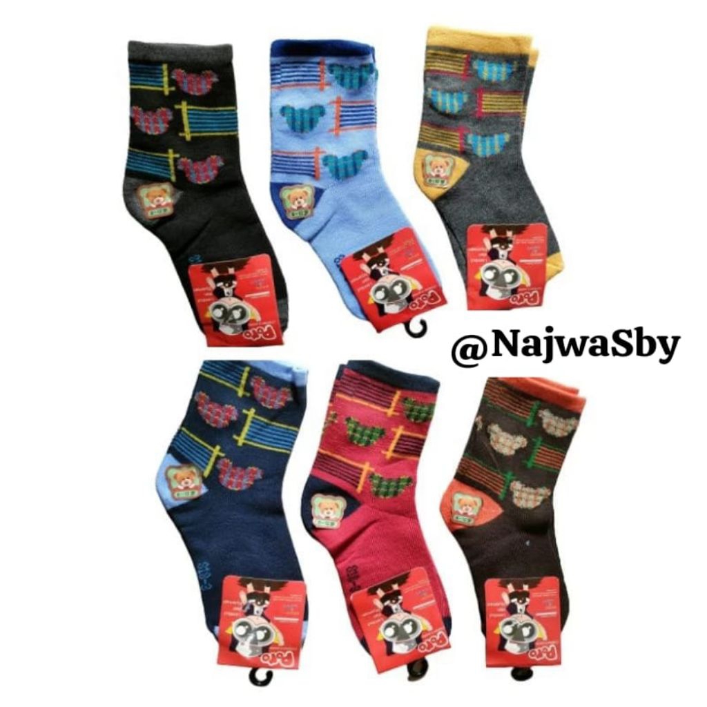 BEAR "BETO" MOTIF SOCKS สําหรับเด็กอนุบาล
