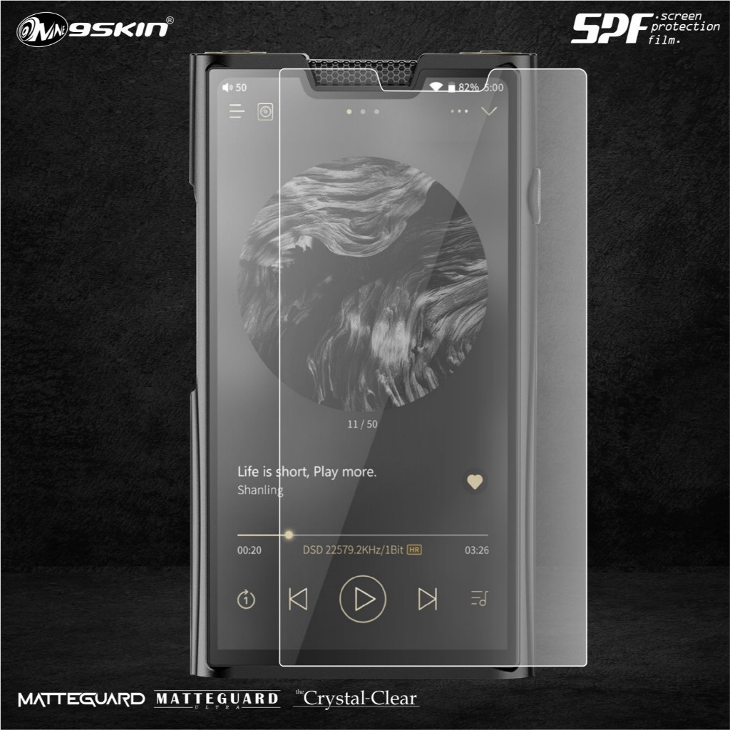 9Skin Shanling M8T Clear Glossy Matte Guard & Screen Protection Film Gel CC MGU