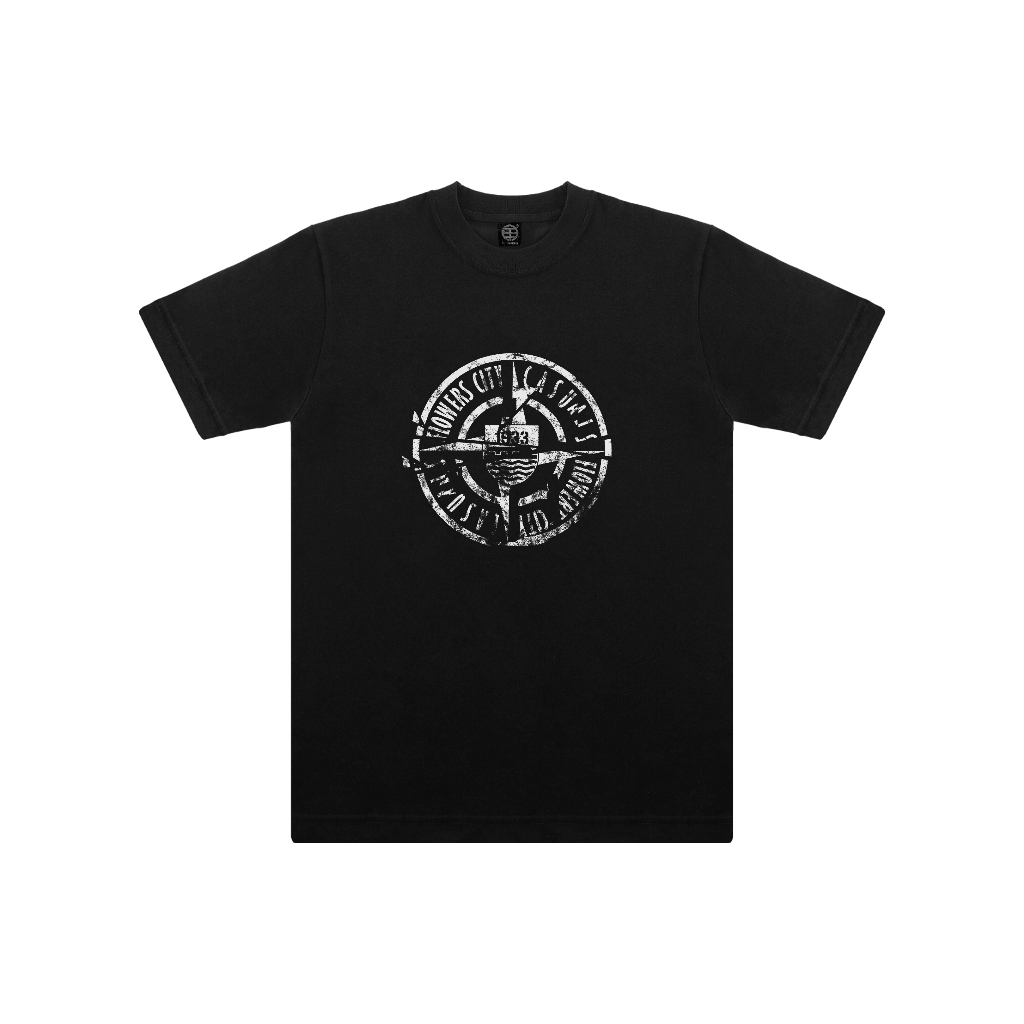 BET Storage x Flowers City Casuals - เสื้อยืดสีดํา SVAROG