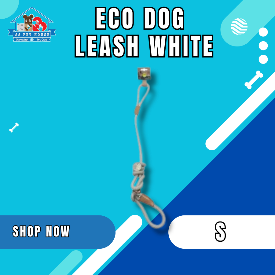 ECO DOG LEASH S WHITE - สร้อยคอสุนัข