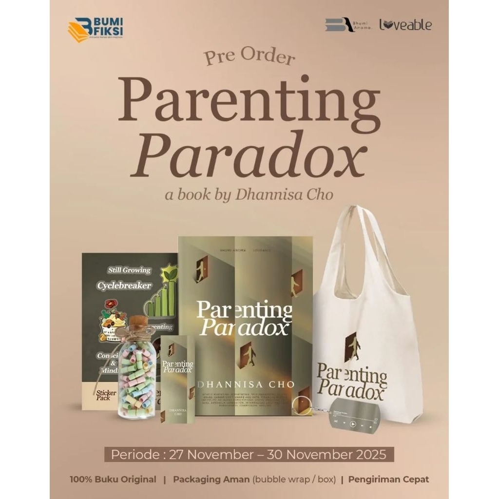 สั่งซื้อล่วงหน้า Paradox Parenting Book - Dhannisa Cho - Loveable - Bumifiksi