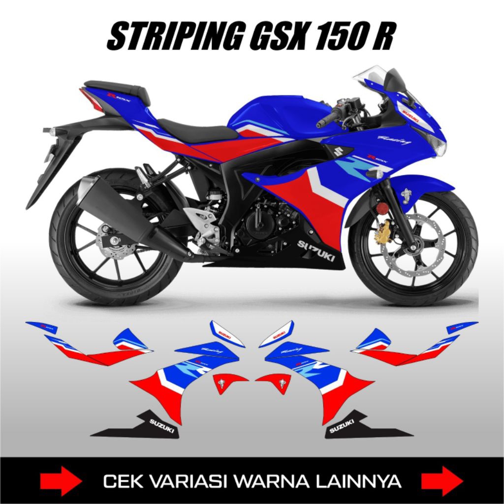 Suzuki GSX 150R สติกเกอร์รถจักรยานยนต์ Striping Decal / GSX 150R SemiFull รถจักรยานยนต์ Variation สต