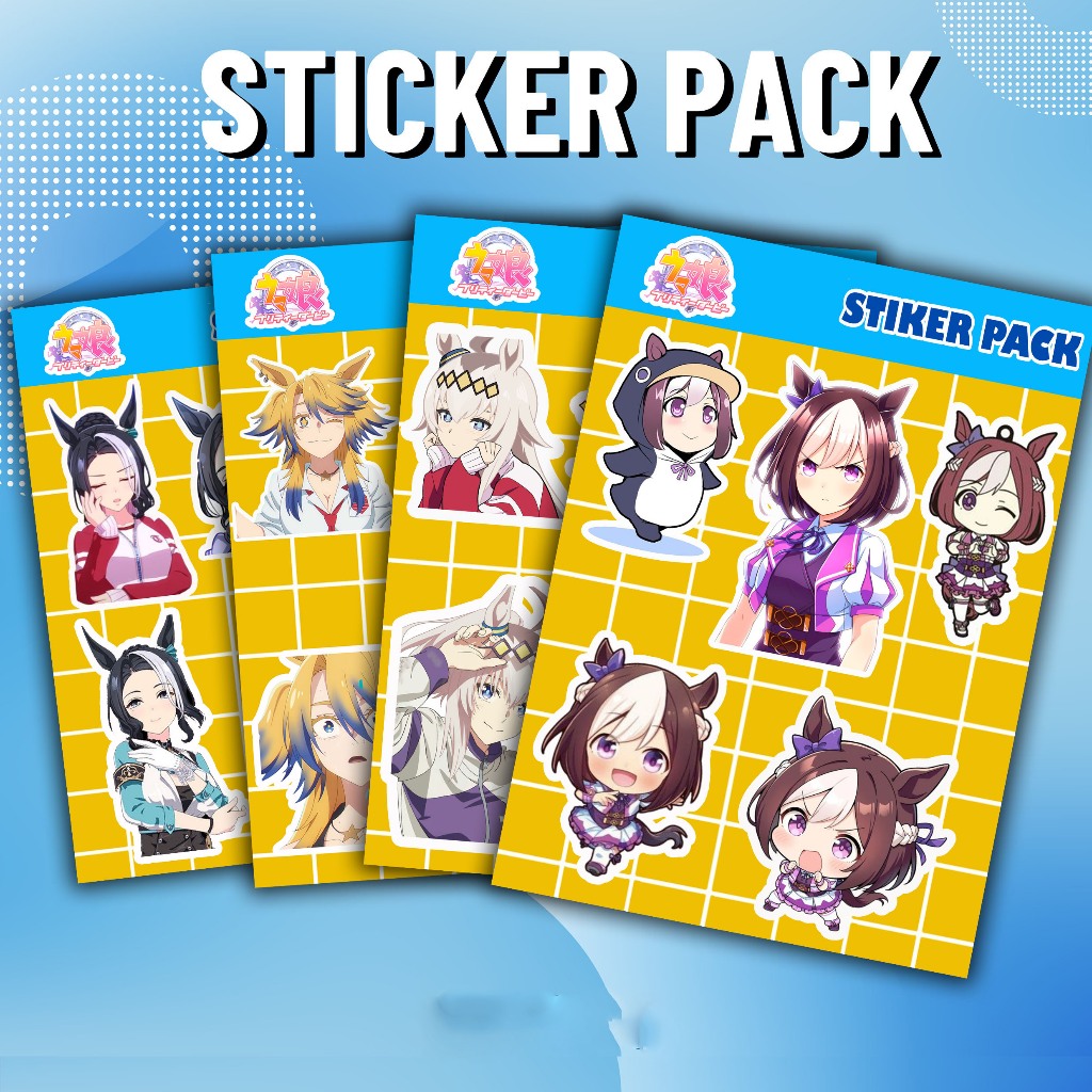 ชุดสติ๊กเกอร์ UMA MUSUME OGURI CAP, WEEK พิเศษ, MEJIRO RAMONU, OBEY YOUR MASTER กันน้ําสุนทรียศาสตร์