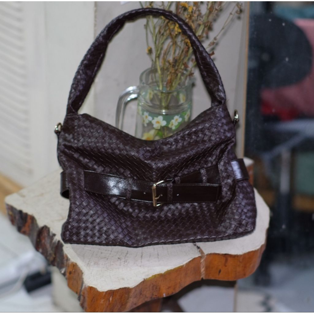 PAMELA CEKHAS กระเป๋าสีน้ําตาล prld