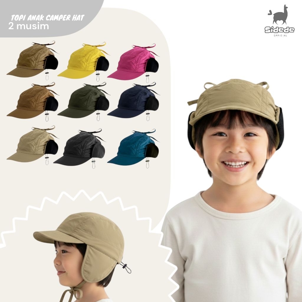 CAMPER HAT FOR BOYS & GIRLS, MODERN, WATERPROOF, UV RESISTANT