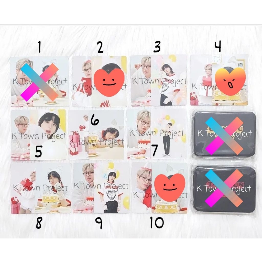 TXT BEOMGYU TAEHYUN BIRTHDAY PARTY MERCHANDISE MERCH MD HBD PHOTOCARD PC