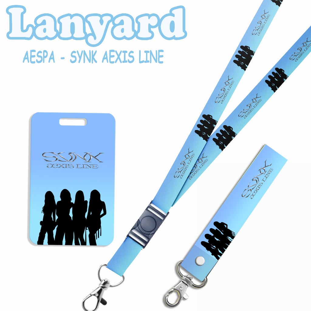 GANTUNGAN STRAP LANYARD Card HOLDER Aespa Synk Aexis Line Keychain - โทรศัพท์มือถือ - บัตรประจําตัว