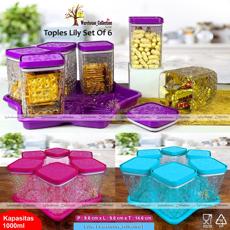 LILY JARS ชุด 5 ชิ้น & ชุด 6 ชิ้นพร้อมข้องอ// CALISTA JARS OF CRYSTAL CAKES// LATEST EID JARS