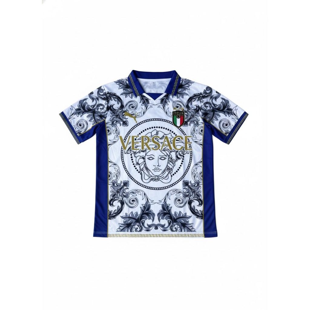 SK-ONE-VINTAGE ITALY JERSEY//RETRO JERSEY// FANTASY JERSEY//FULLPRINTING FOOTBALL SHIRT/ฟรี NICKNAME
