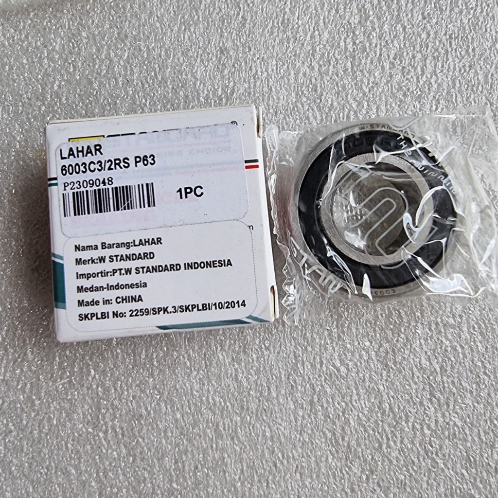 LAR BEARING 6003 C3/2RS ORIGINAL W STANDARD