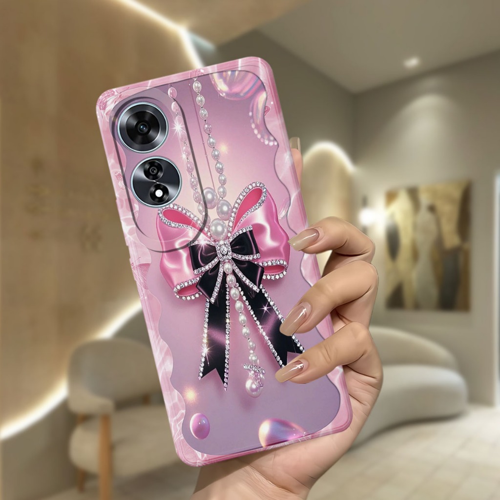 เคส Oppo A60 - เคสแฟชั่น Oppo A60s Softcase Macaron ปกป้องกล้อง Kesing Hp Casing Hp protector Hp - N