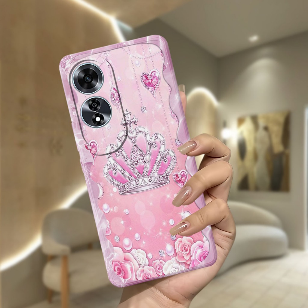 เคส Oppo A60 - เคสแฟชั่น Oppo A60s Softcase Macaron ปกป้องกล้อง Kesing Hp Casing Hp protector Hp - N