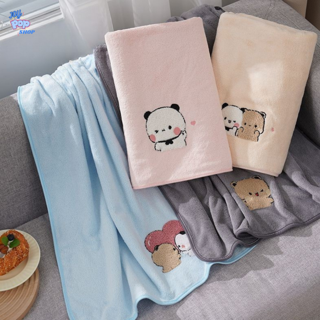 Bubu Dudu Character Bath Towel วัสดุนุ่มระดับพรีเมียม – ผ้าเช็ดตัว Bubu Dudu ผ้าเช็ดตัวสําหรับผู้ใหญ
