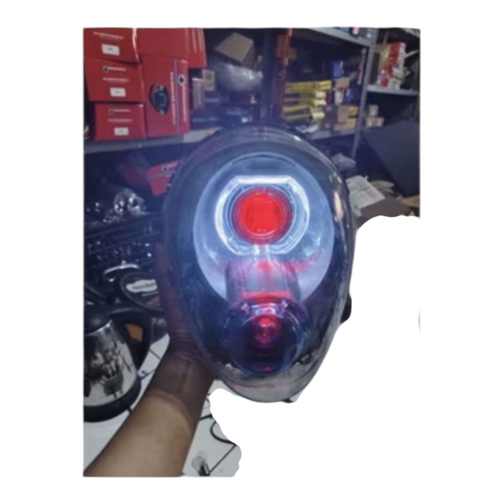 Old Scoopy คาร์บูเรเตอร์ไฟหน้า Reflector 2010-2012 Custom Bild Ala Ala Ala Ala Ala 4.5 นิ้ว