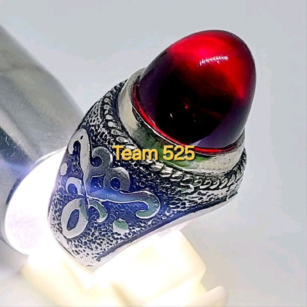 MERAH Nucleus รุ่น ruby lip4n แหวนอาเกต / แหวนอัลปาก้าสุดหรูสีแดง