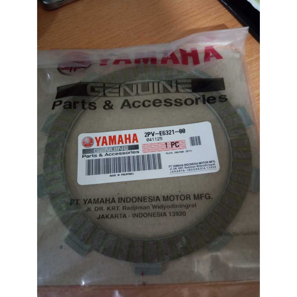 จานคลัทช์ JUPITER MX KING / 2PV-E6321-00 YGP ดั้งเดิม
