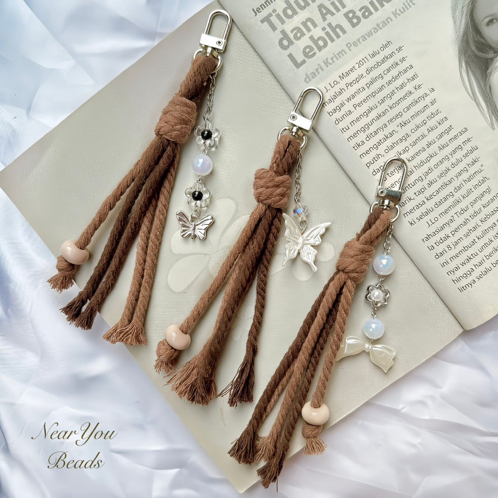 GANTUNGAN Mac พวงกุญแจไมโลสีน้ําตาล | พวงกุญแจ Mac Tali viral | พวงกุญแจ Mac Milo series | ไม้แขวนกระเป๋า Mac Brown