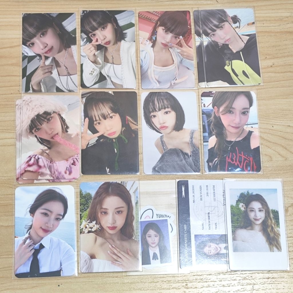 CLEARANCE JDI (อ่าน DESC) การ์ดรูปถ่าย AAB Le Sserafim อย่างเป็นทางการ