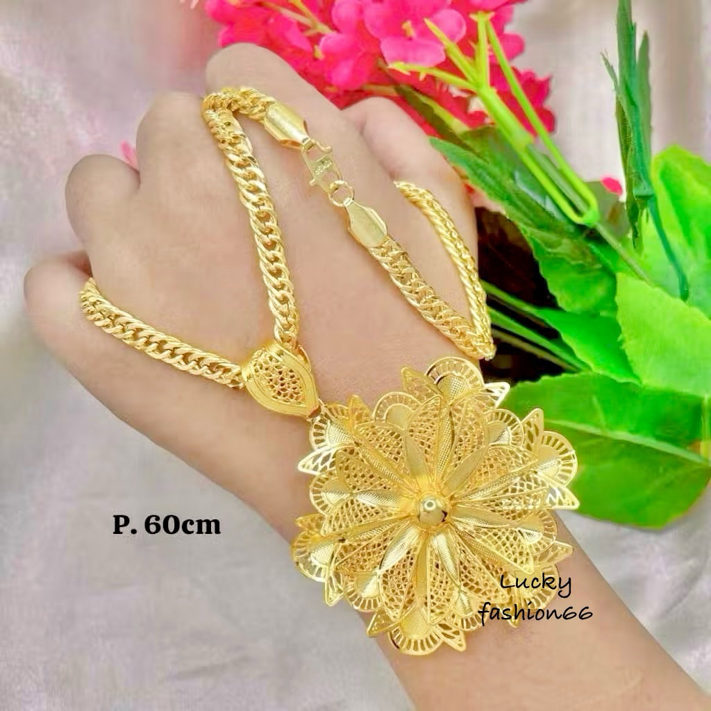 ชุดสร้อยคอดูไบจี้บาน 003