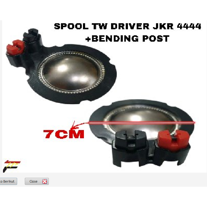 SPOOL TWETER DRIVER JKR 4444 + PULLING POST