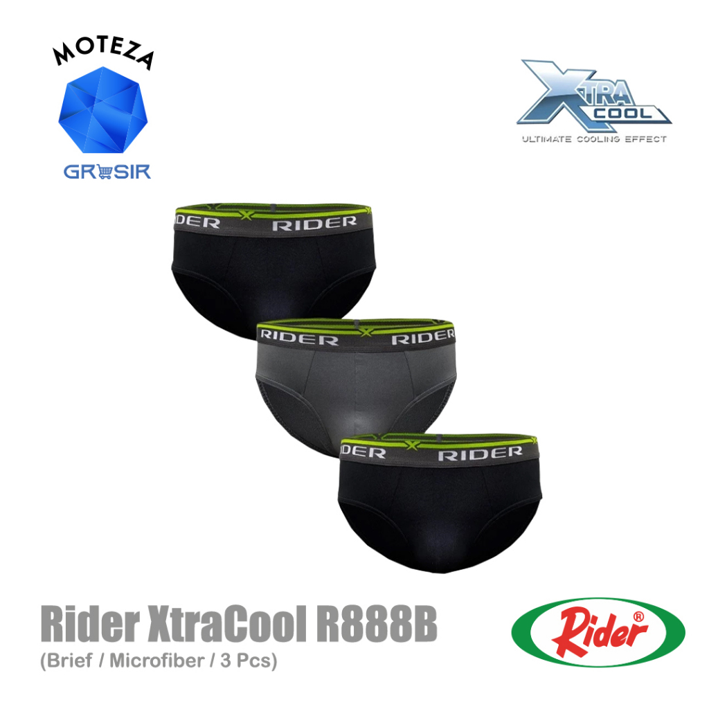 ขายส่ง [Min 2 กล่อง] Rider Xtracool R888B R 888 B กางเกงไมโครไฟเบอร์ผู้ชาย