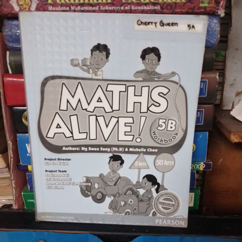หนังสือที่ใช้แล้วต้นฉบับ MATHS ALIVE WORKBOOK 5B
