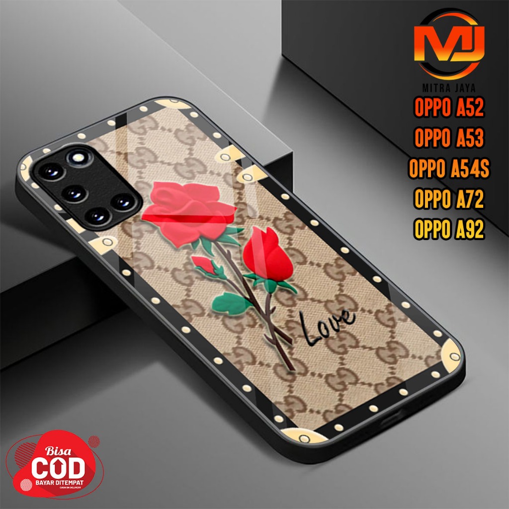 OPPO A52 / A53 / A54S / A72 / A92 Case - Mitra Jaya - Fashion Case Flower Casing Hp Case Softcase Ha