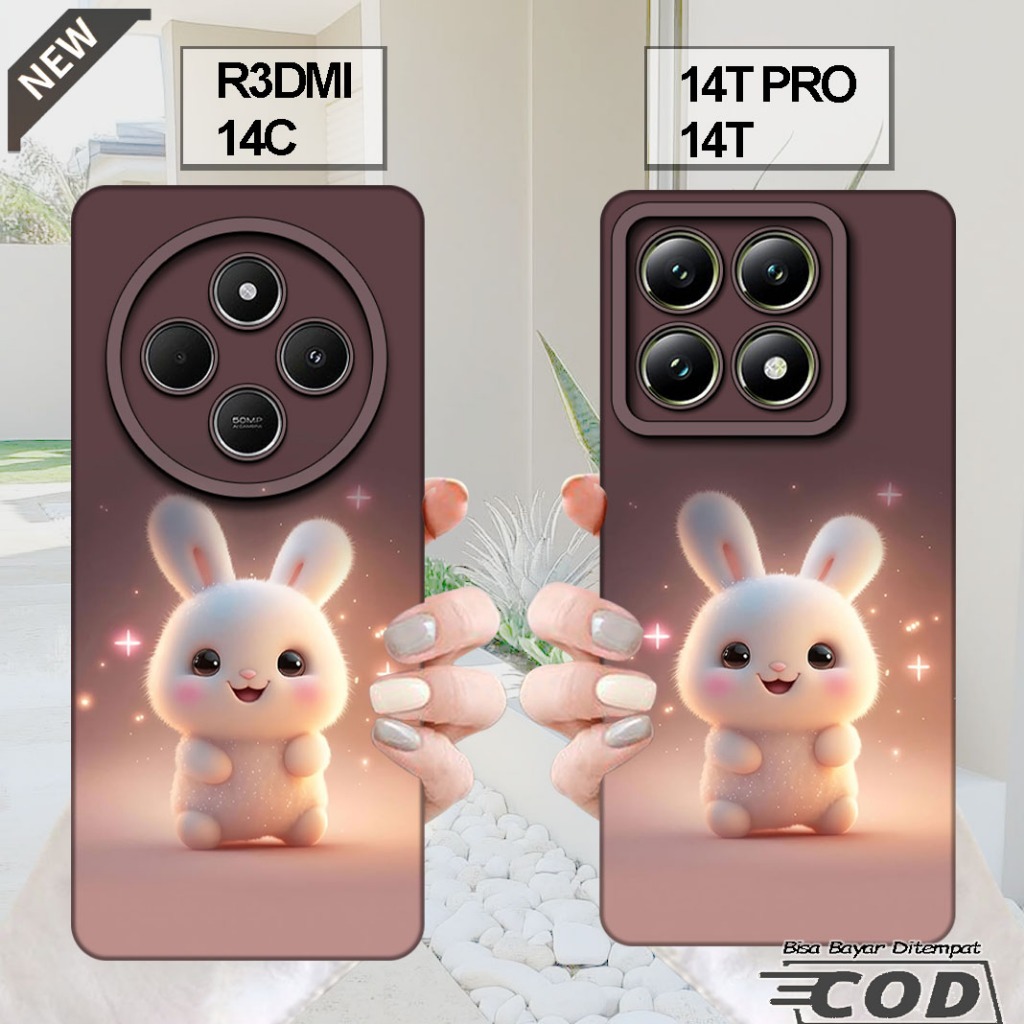 เคส XIAOMI REDMI 14C - เคส XIAOMI 14T - เคส XIAOMI 14T PRO _ปลอกซิลิโคนยืดหยุ่นใสสีดํา