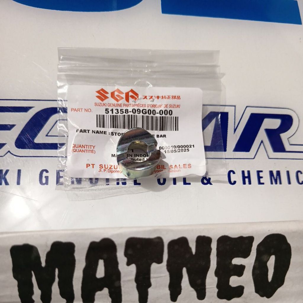 BOSH STOPPER, HANDLE BAR Bosh Stopper พวงมาลัย SUZUKI LETS NEX ใหม่ SMASH SGP 51358-09G00-000