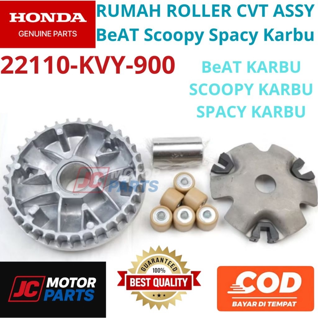 CVT ROLLER HOUSING ASSY BEAT SCOOPY SPACY CARBON OLD 22110-KVY-900 HONDA