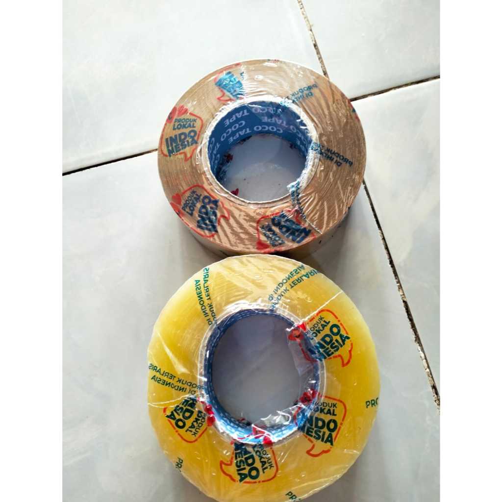 เทปท่อสีน้ําตาล/ใส 48mmx 500 Eco X45mic (Ym)